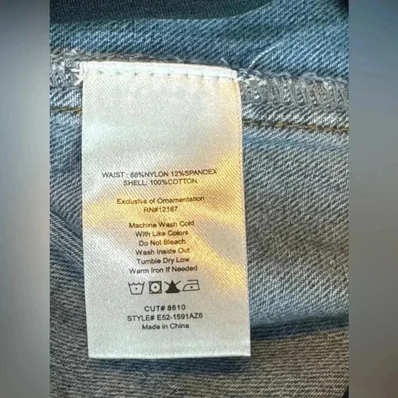 Indigo Poppy XL Maternity Jeans with Elastic Ankle and Belly Band - Picture 14 of 14